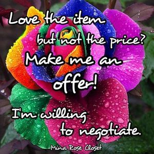 Reasonable offers welcomed